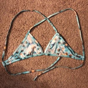 Jolyn Triangle Top - Palm Tree Print
